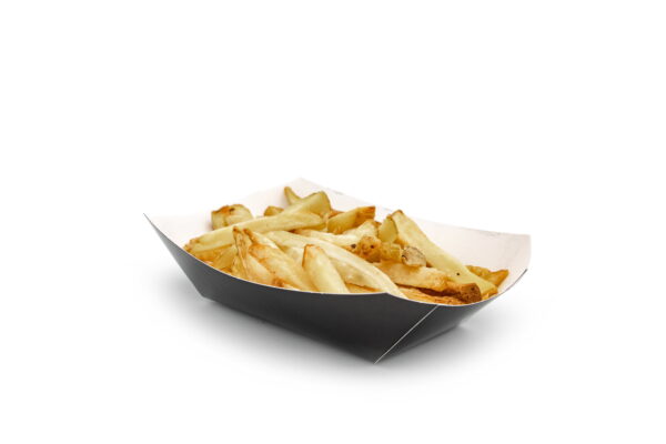 Compostable Black Chip Tray